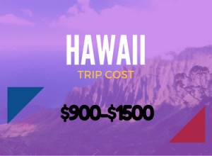 Hawaii trip cost estimator or breakdown for single, two and four travelers