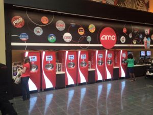 verschillende Coca-Cola dispensers