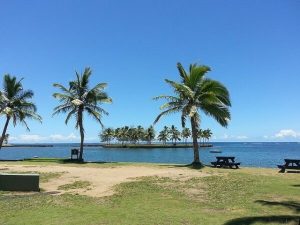 Fiji travel and beach views
