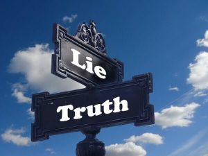 Lie or truth sign