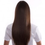 A girl after her brazilian blowout treatment